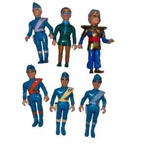 1992 Virgil Scott Tracy Gordon 3.5" Marionette Figure Lot Thunderbirds Matchbox